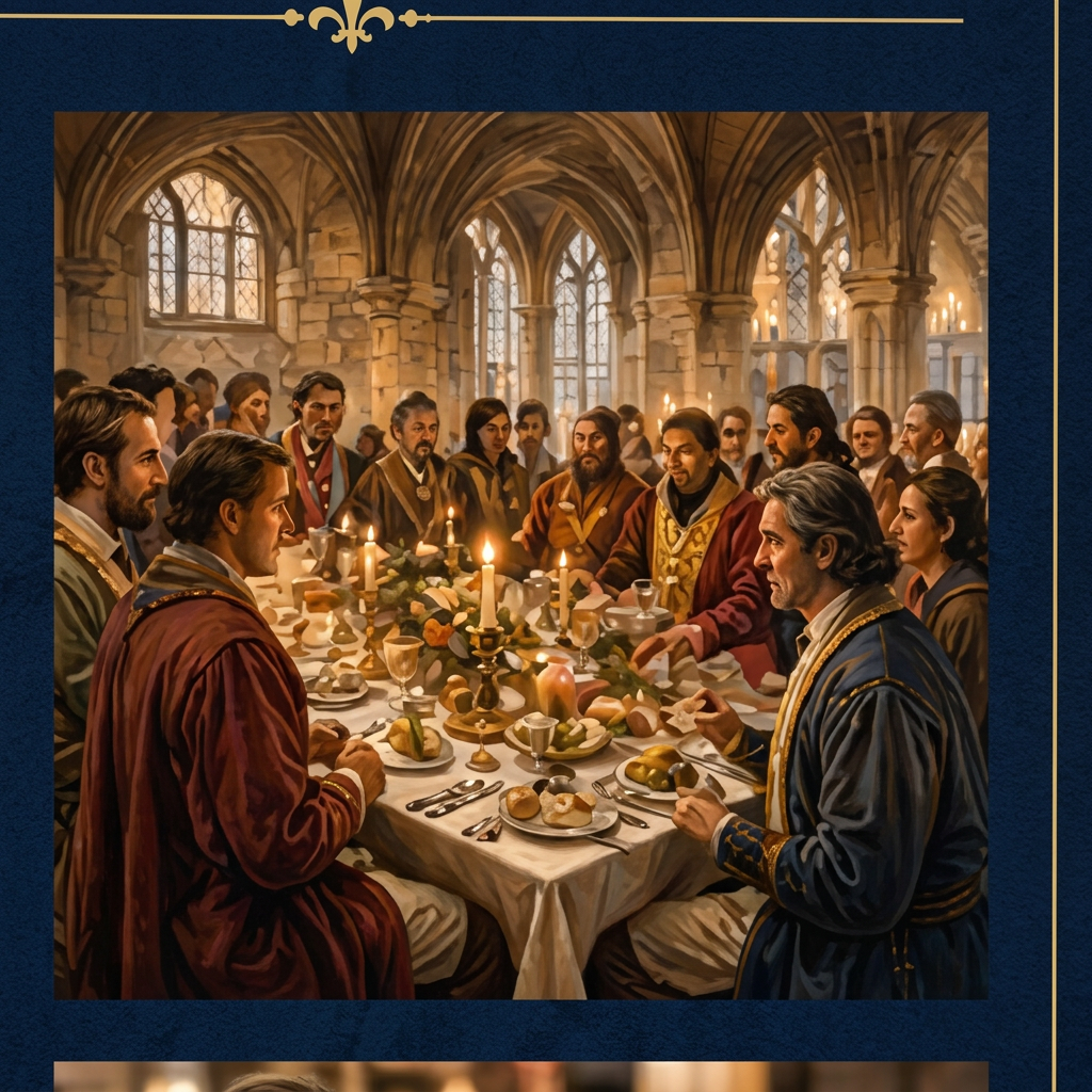 Historic banquet representing the Chaîne's origins