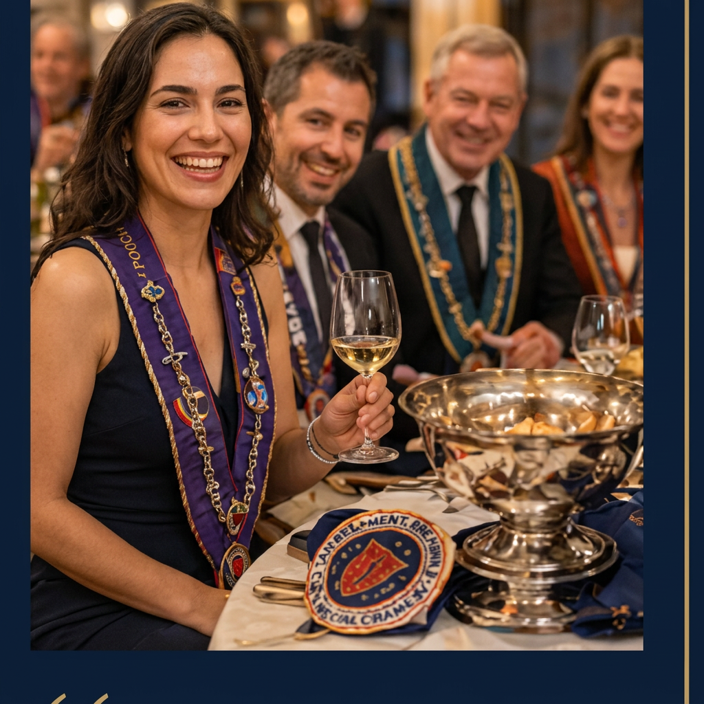 Members enjoying wine and conversation